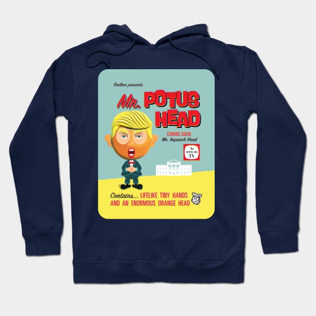 Mr POTUS Head Hoodie by GraficBakeHouse